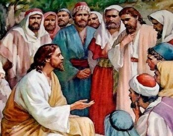 Jesus Teaching His Disciples.