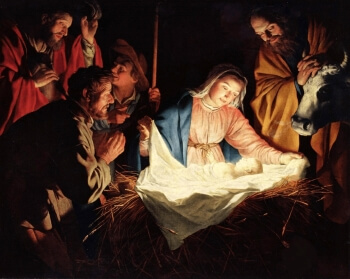 Birth of Baby Jesus - Wallpaper