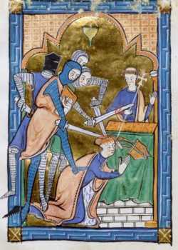 English_-_Martyrdom_of_Saint_Thomas_Becket_-_Walters_W3415V_-_Open_Reverse