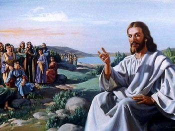 Jesus Teaching the Crowds