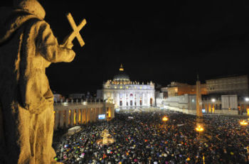 Crowd at St. Peters Square