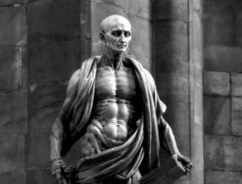 Expecting the glory of heaven, but first he suffered